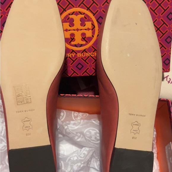 Tory Burch Women's Red Loafers color Nevada Bordeaux 600 - Picture 2 of 7